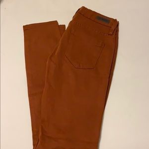 Rust Color Skinny Jeans